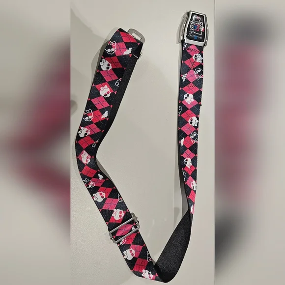 **SOLD** Monster High Argyle Skullette Seatbelt Belt (2023) - Picture 4 of 9